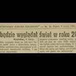 Jak będzie wyglądał świat w roku 2122?